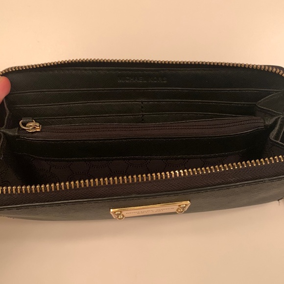 Michael Kors Black Leather Wallet - Picture 6 of 7